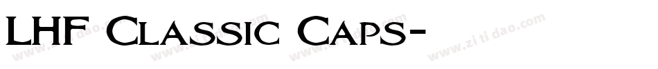 LHF Classic Caps字体转换